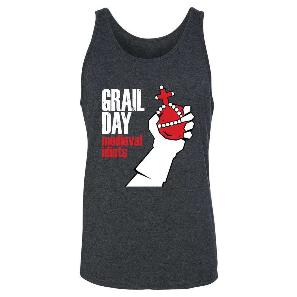 Unisex Jersey Tank - U4SYRXER - Dark Grey Heather - 6