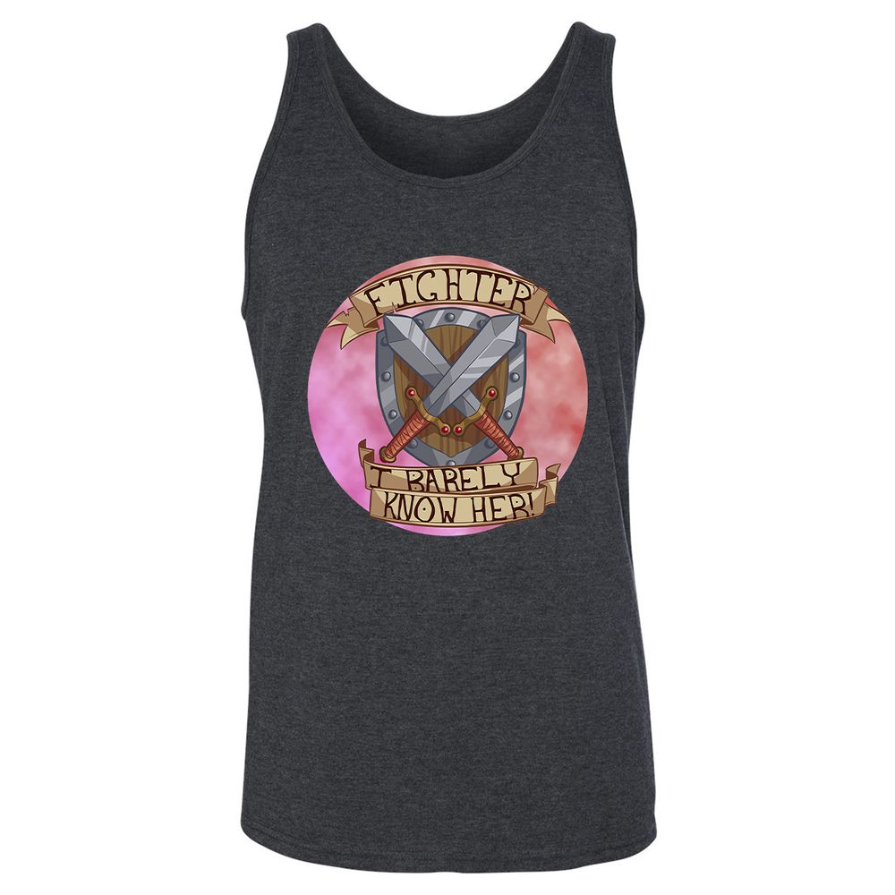Unisex Jersey Tank - EUEQRYR4 - Dark Grey Heather - 6