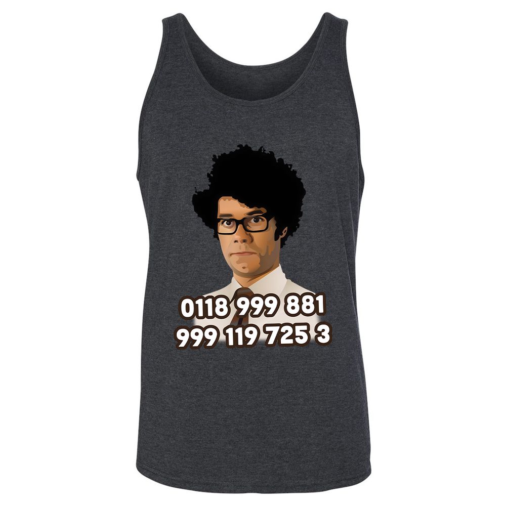 Unisex Jersey Tank - MD8GVSQL - Dark Grey Heather - 6