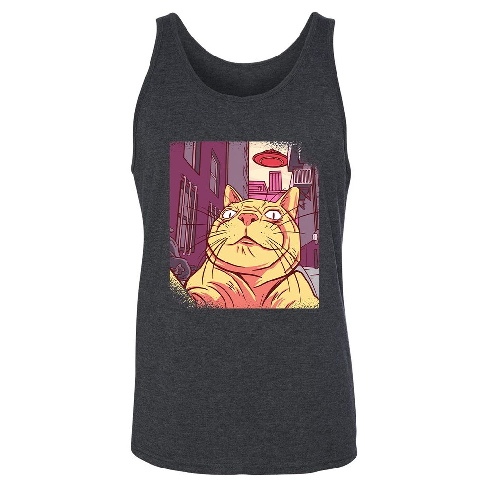 Unisex Jersey Tank - 3QUEBYNK - Dark Grey Heather - 6