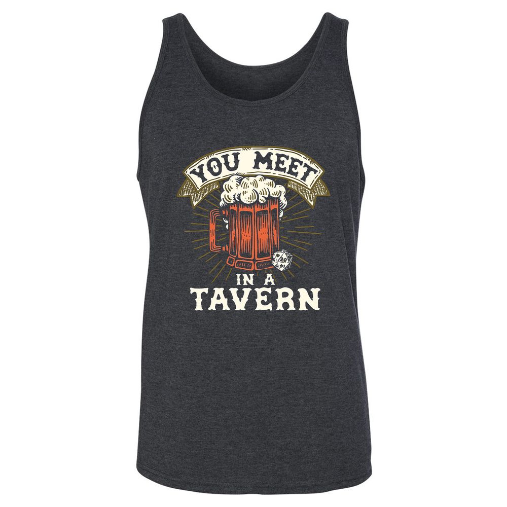 Unisex Jersey Tank - 383DFVEP - Dark Grey Heather - 6