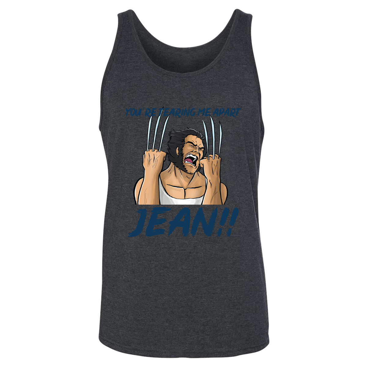 Unisex Jersey Tank - LBTP1PWS - Dark Grey Heather - 6