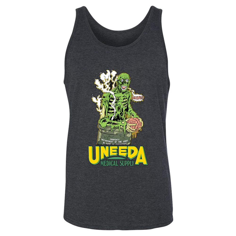 Unisex Jersey Tank - M6NKLQP8 - Dark Grey Heather - 6