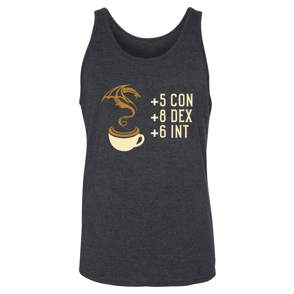 Unisex Jersey Tank - YEVUHEAN - Dark Grey Heather - 6