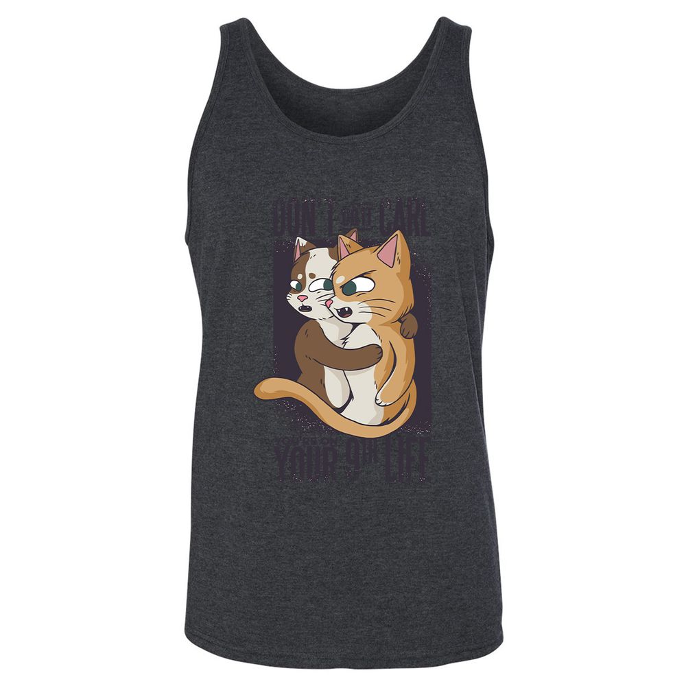 Unisex Jersey Tank - 6AAUQ1UK - Dark Grey Heather - 6