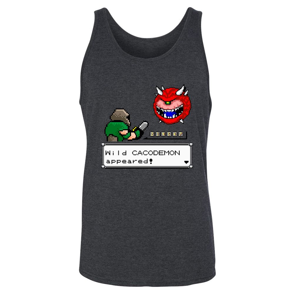 Unisex Jersey Tank - KLHKFKFM - Dark Grey Heather - 6