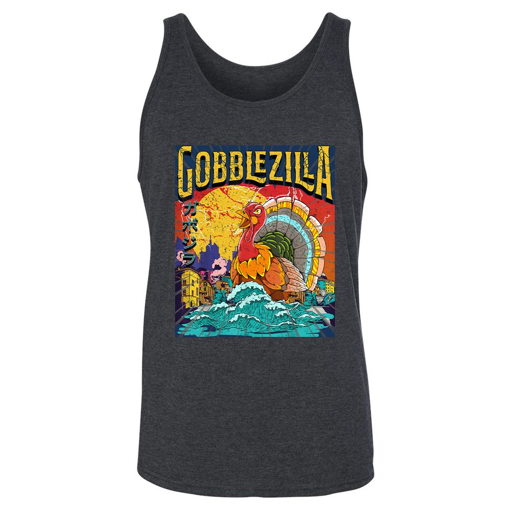 Unisex Jersey Tank - 7CRASATU - Dark Grey Heather - 6