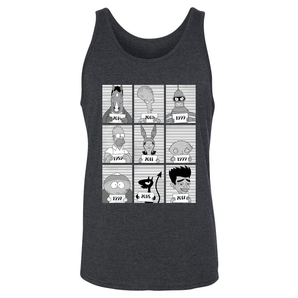 Unisex Jersey Tank - S9EK3C9M - Dark Grey Heather - 6