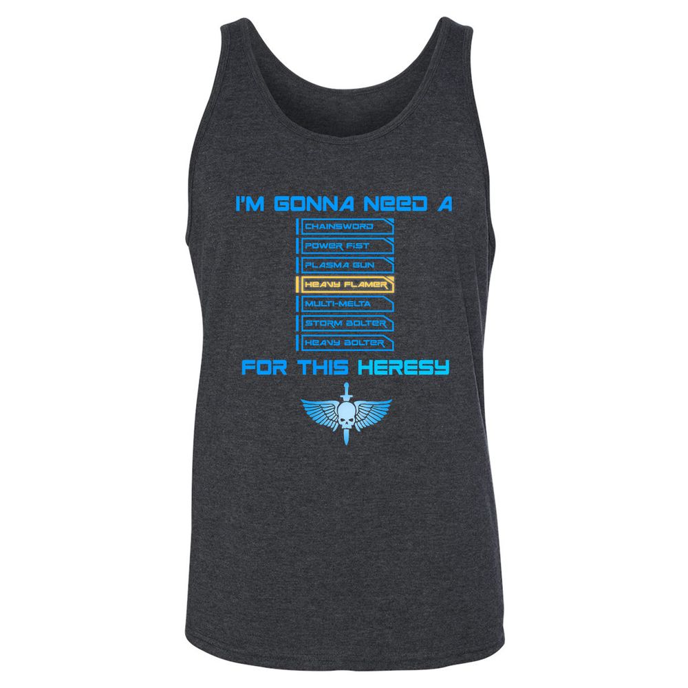 Unisex Jersey Tank - PQJE39VE - Dark Grey Heather - 6