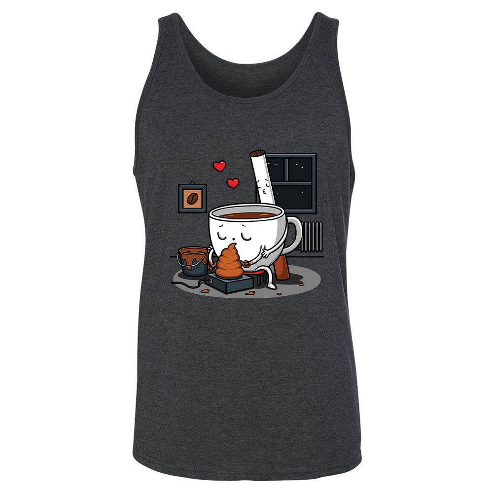 Unisex Jersey Tank - 6GT36FQC - Dark Grey Heather - 6