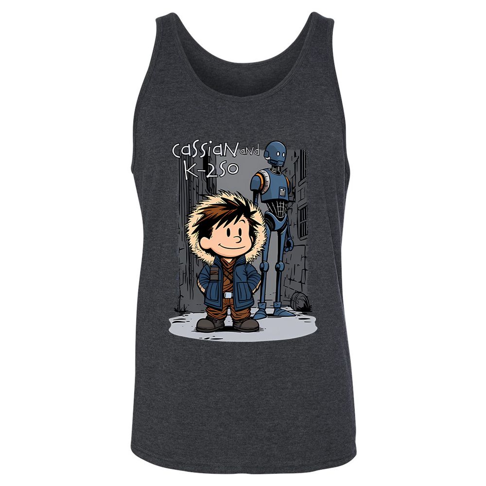 Unisex Jersey Tank - WDAVKV9X - Dark Grey Heather - 6