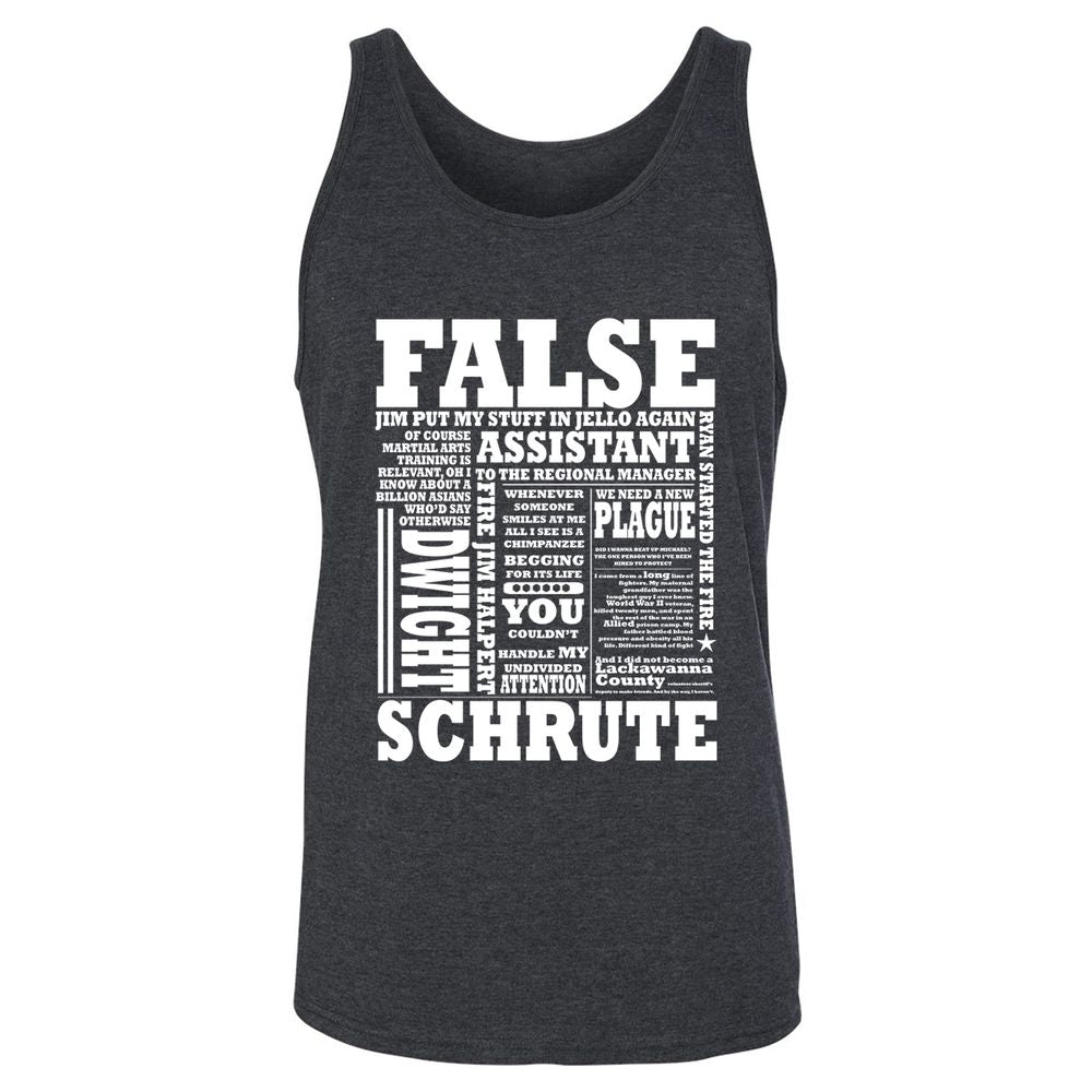 Unisex Jersey Tank - R4FCHQ5N - Dark Grey Heather - 6