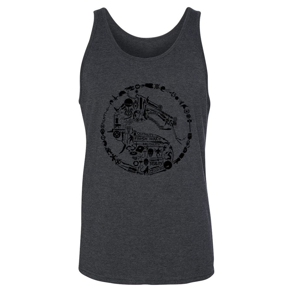 Unisex Jersey Tank - YLDA8E4G - Dark Grey Heather - 6