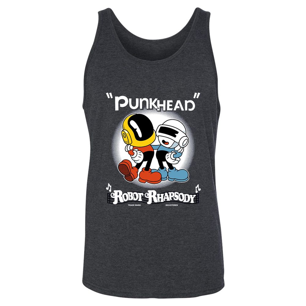 Unisex Jersey Tank - LWWDUCCK - Dark Grey Heather - 6