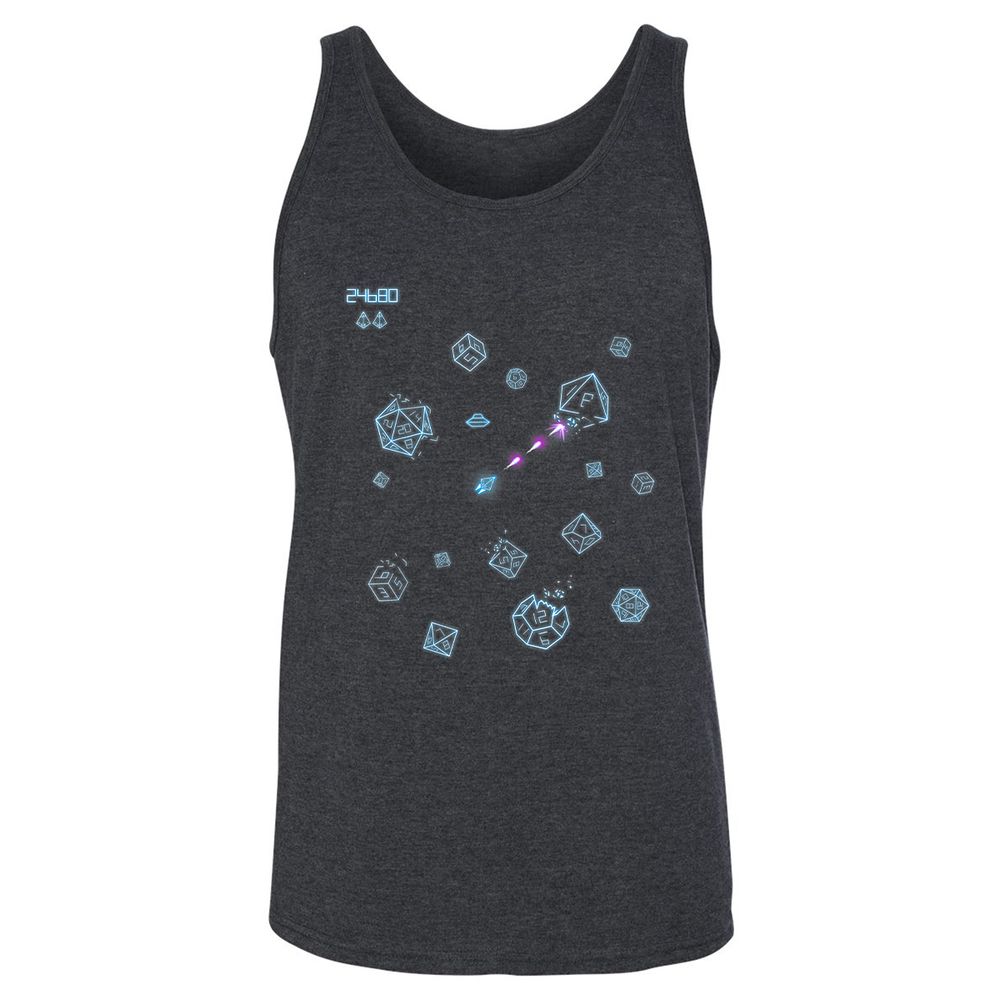 Unisex Jersey Tank - LU6EDDTW - Dark Grey Heather - 6