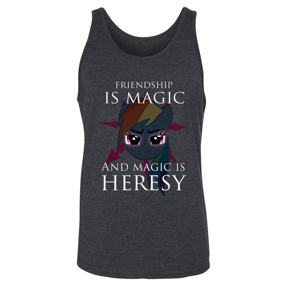 Unisex Jersey Tank - ALADYTPD - Dark Grey Heather - 6