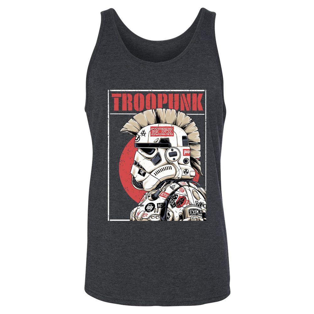 Unisex Jersey Tank - ENU7CS8A - Dark Grey Heather - 6