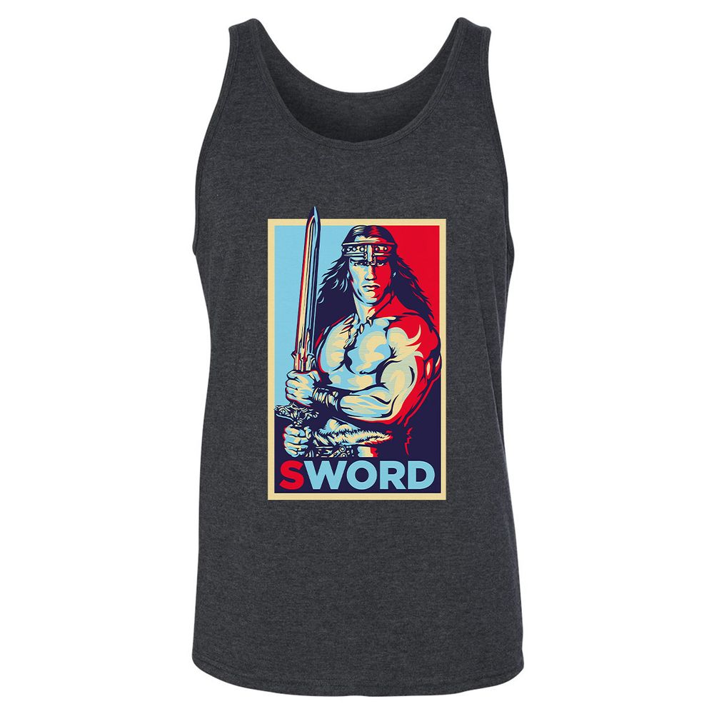 Unisex Jersey Tank - GX6QMY67 - Dark Grey Heather - 6