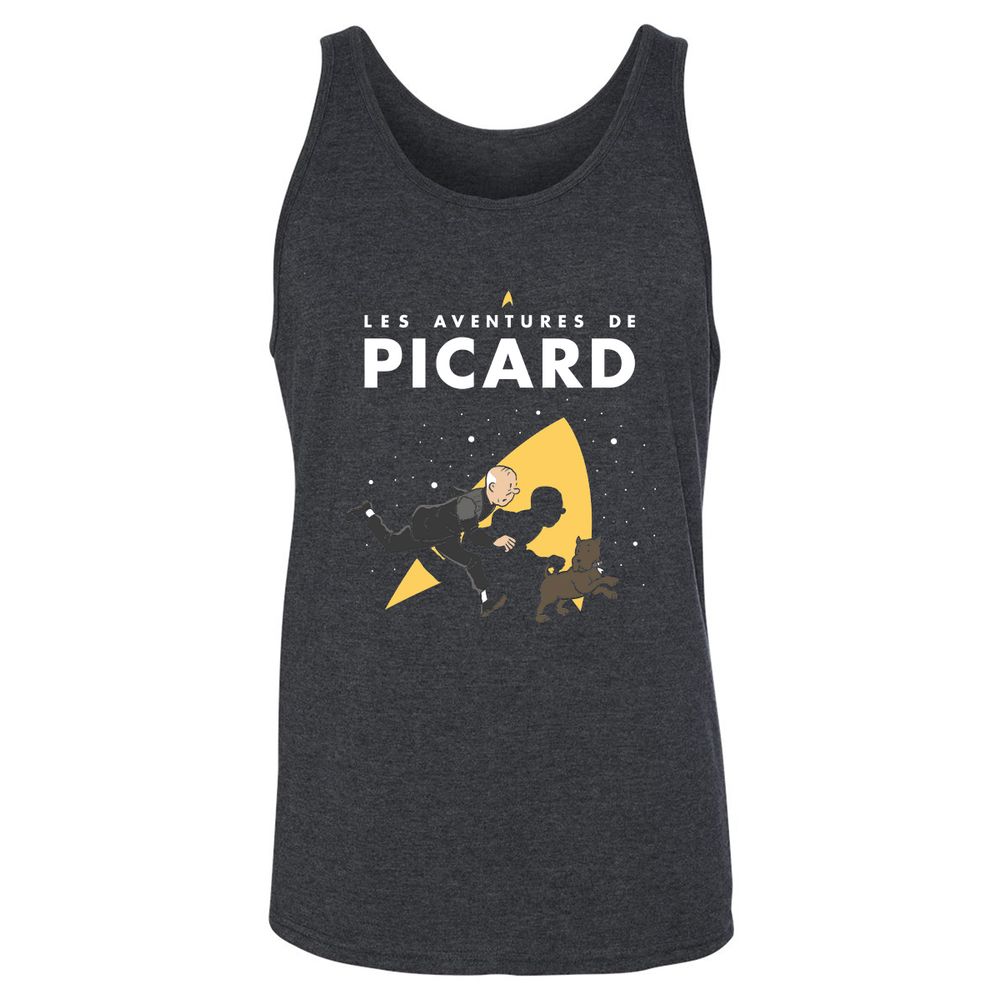 Unisex Jersey Tank - BWERLUGM - Dark Grey Heather - 6