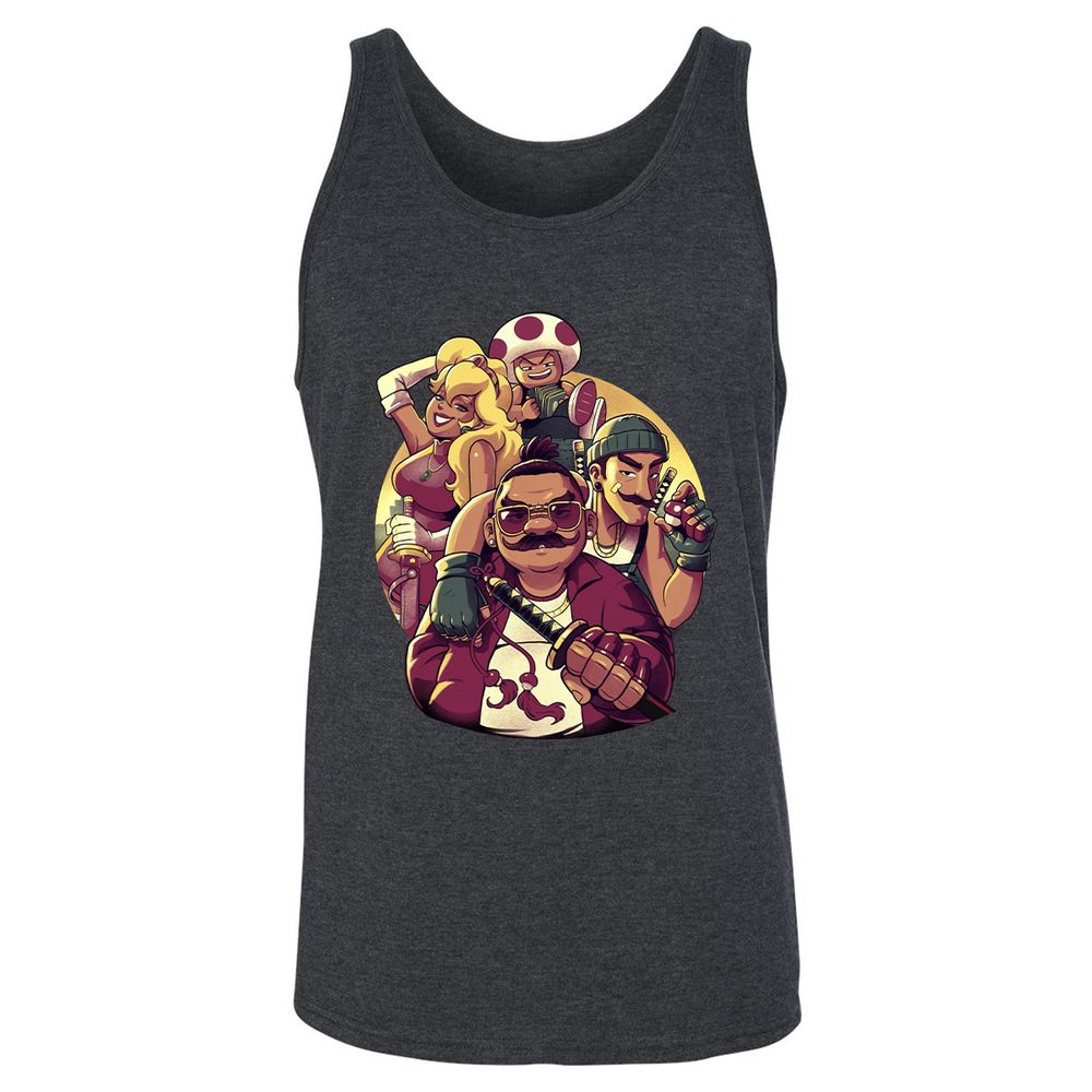 Unisex Jersey Tank - UDQEB1JH - Dark Grey Heather - 6