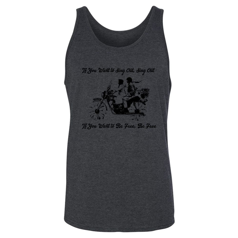 Unisex Jersey Tank - GE567YJN - Dark Grey Heather - 6