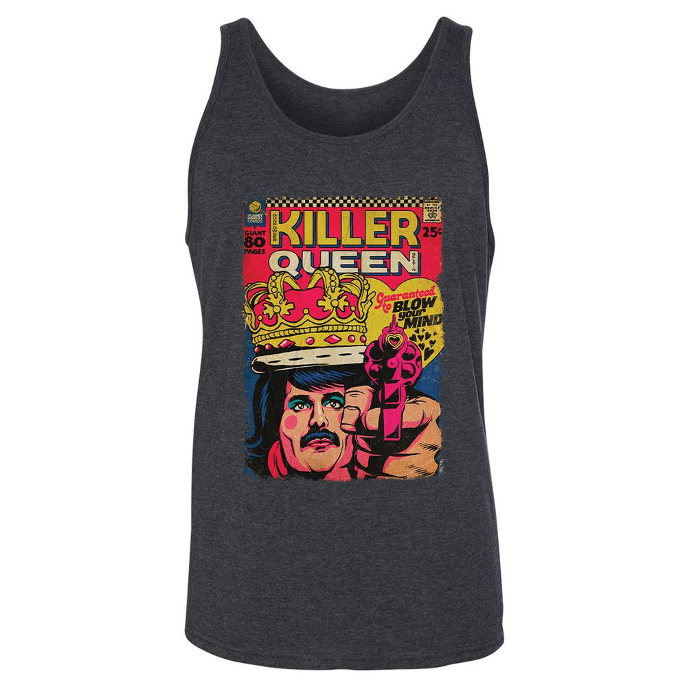 Unisex Jersey Tank - EU8N5HT6 - Dark Grey Heather - 6