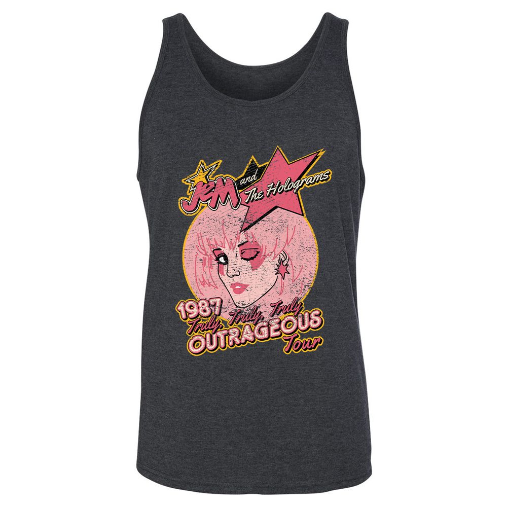 Unisex Jersey Tank - U5EKRC6D - Dark Grey Heather - 6