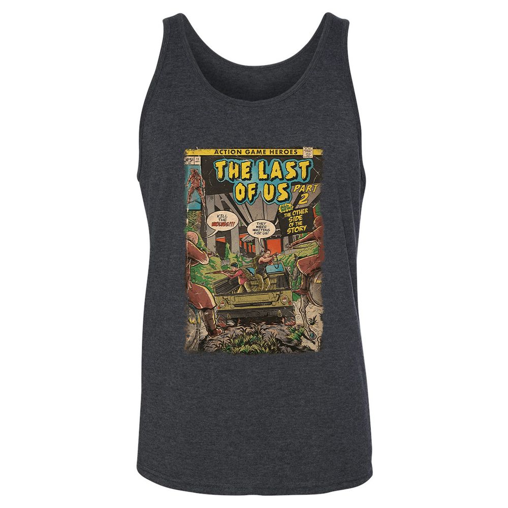 Unisex Jersey Tank - KLGN6QR1 - Dark Grey Heather - 6