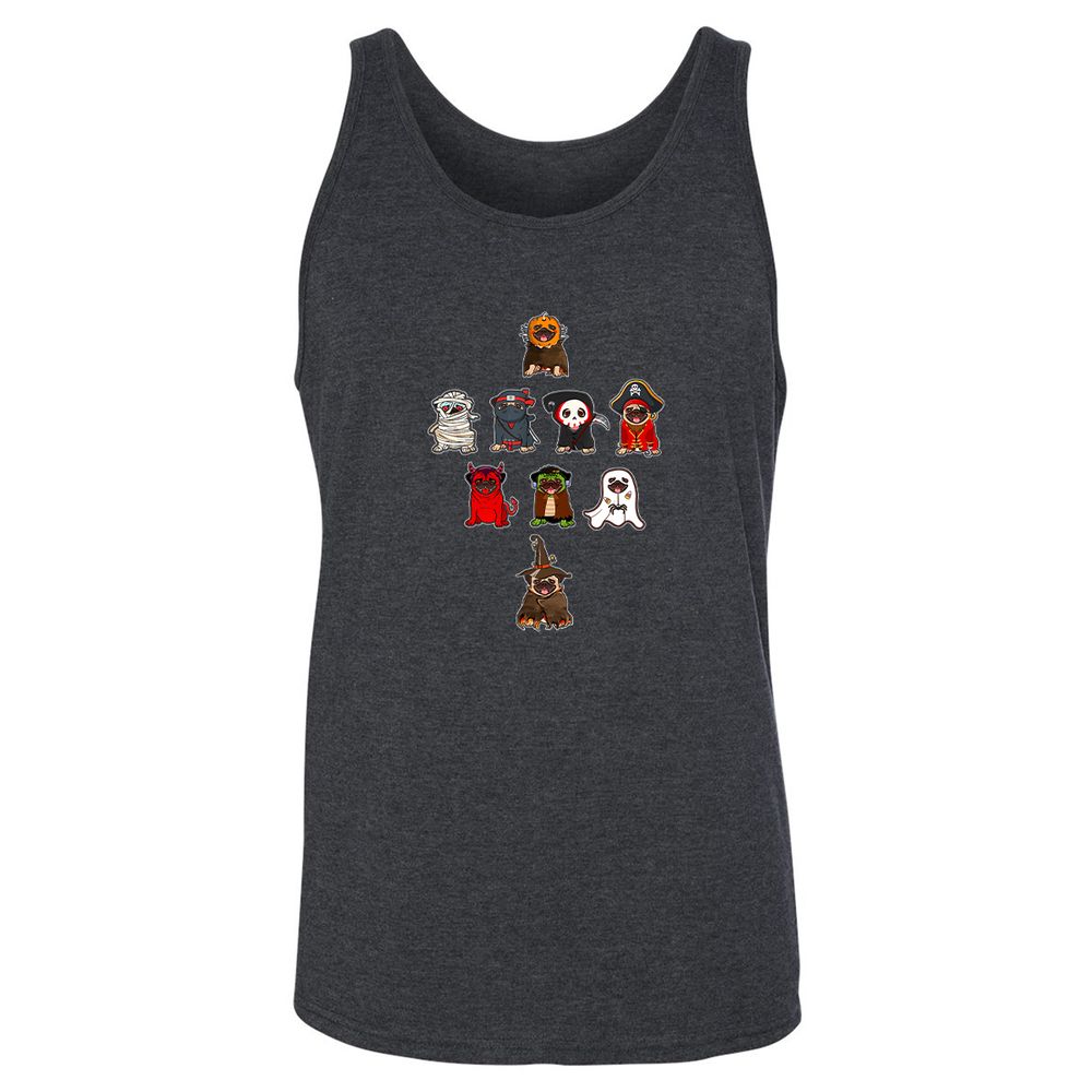 Unisex Jersey Tank - XZYYDWNC - Dark Grey Heather - 6