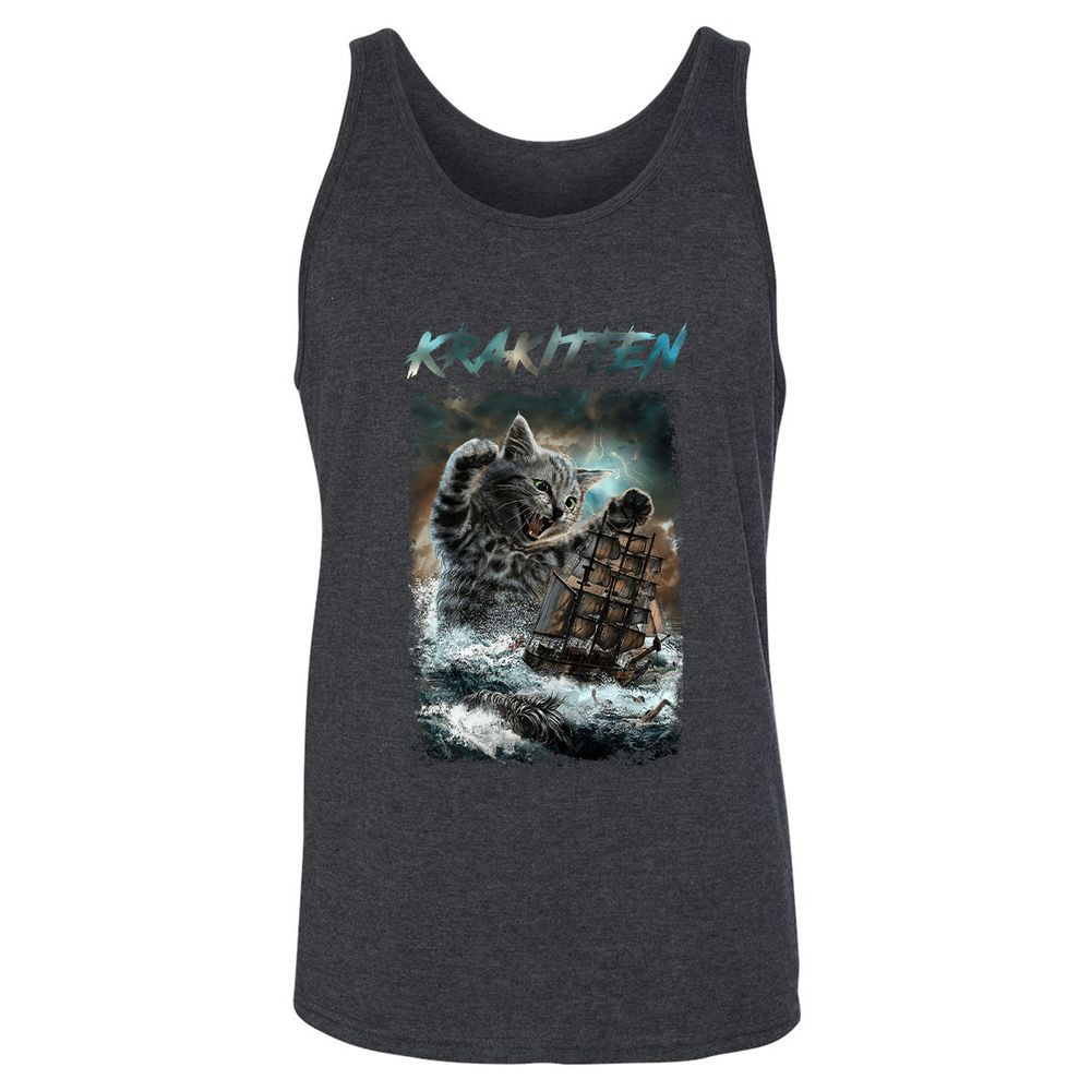 Unisex Jersey Tank - 4JASA32Y - Dark Grey Heather - 6