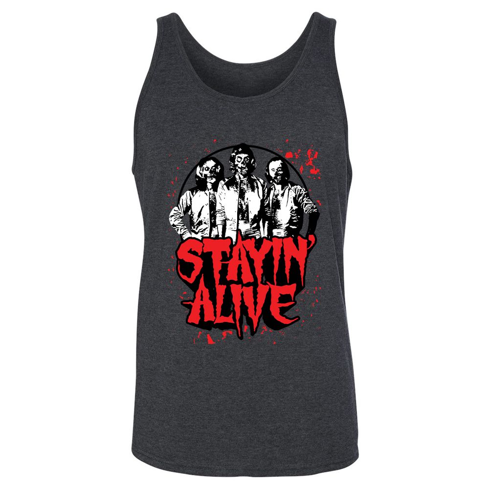 Bee Gees Stay Alive - Dark Grey Heather - 6