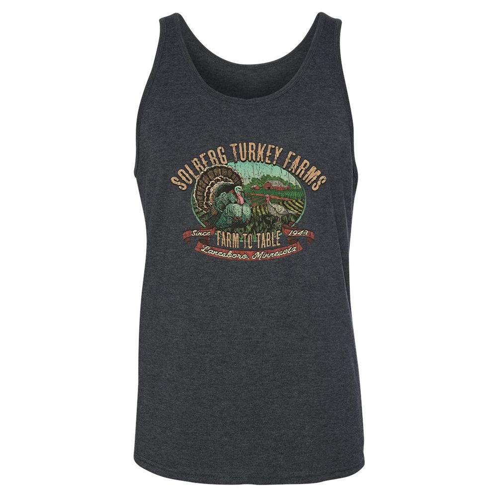 Vintage Turkey Farm Thanksgiving - Dark Grey Heather - 6