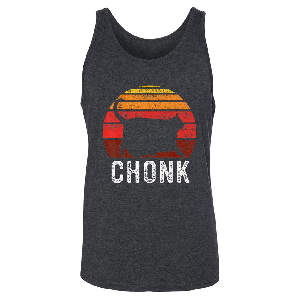 Unisex Jersey Tank - 4CPR61DH - Dark Grey Heather - 6