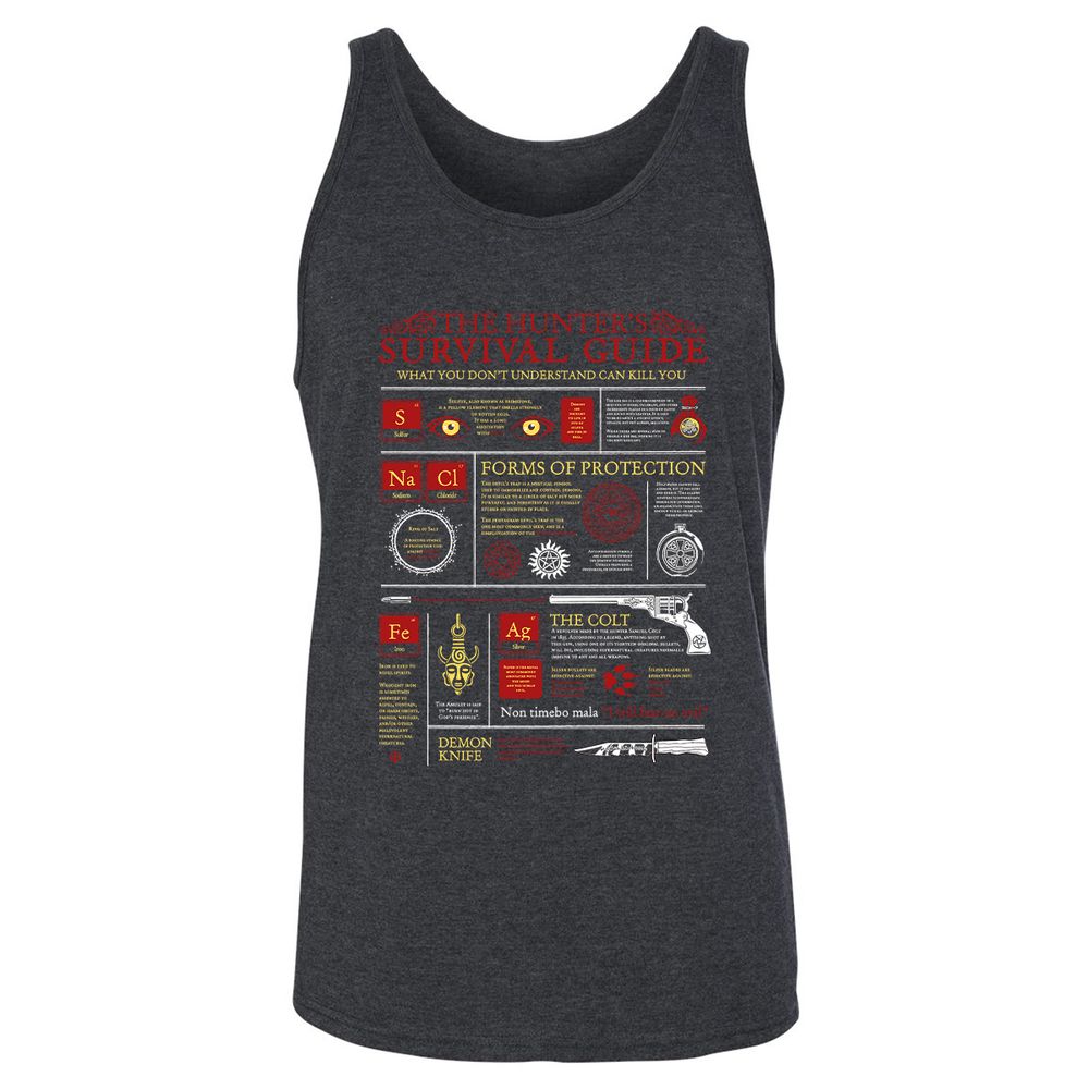 Unisex Jersey Tank - ZSTQVVV3 - Dark Grey Heather - 6