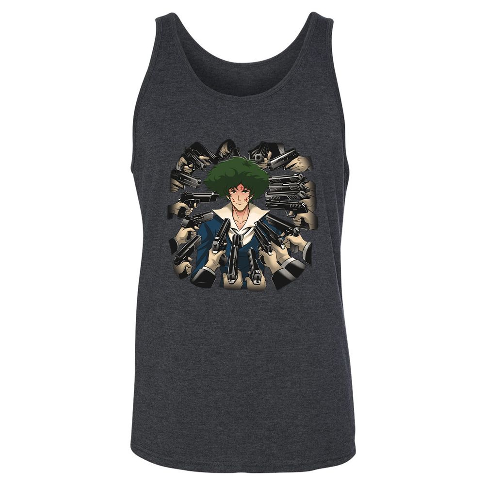 Unisex Jersey Tank - 52NTJXH7 - Dark Grey Heather - 6