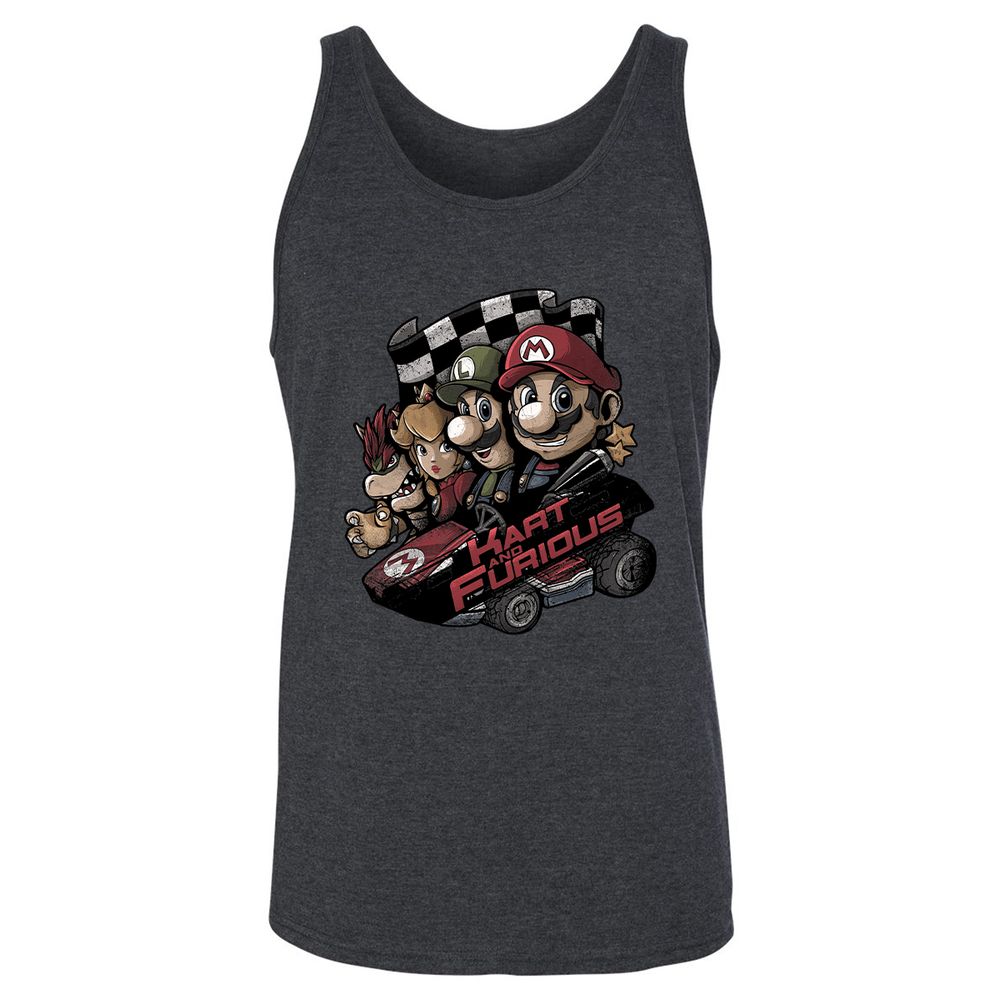 Unisex Jersey Tank - C4R9AFZ1 - Dark Grey Heather - 6