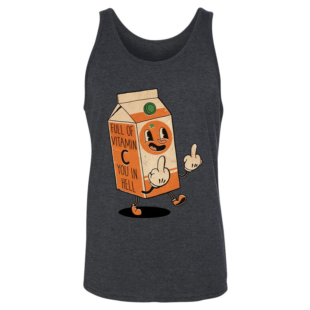 Unisex Jersey Tank - Z957S1J9 - Dark Grey Heather - 6