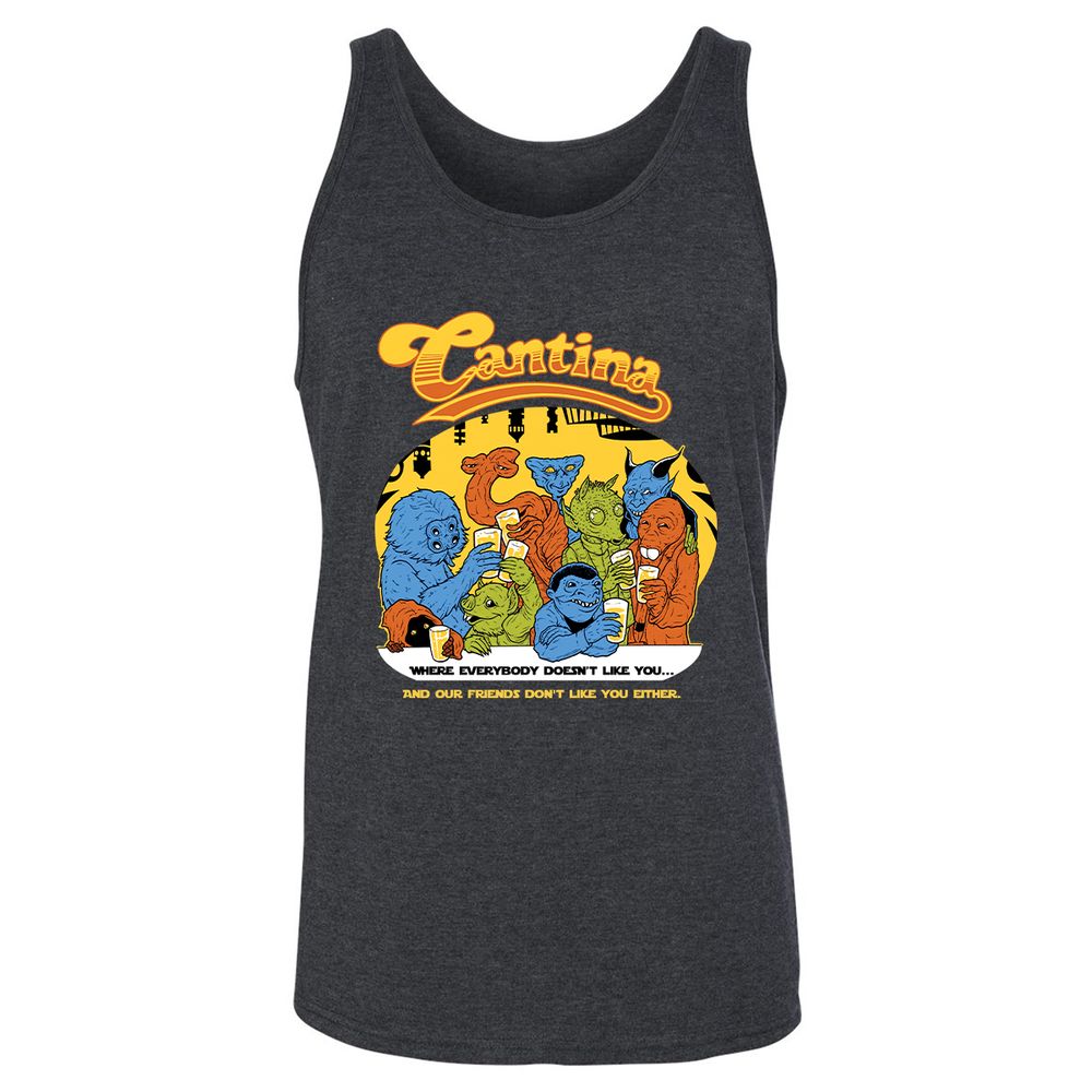 Unisex Jersey Tank - MFBYLSFN - Dark Grey Heather - 6