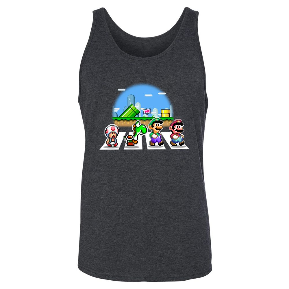 Unisex Jersey Tank - UMQCL3R2 - Dark Grey Heather - 6