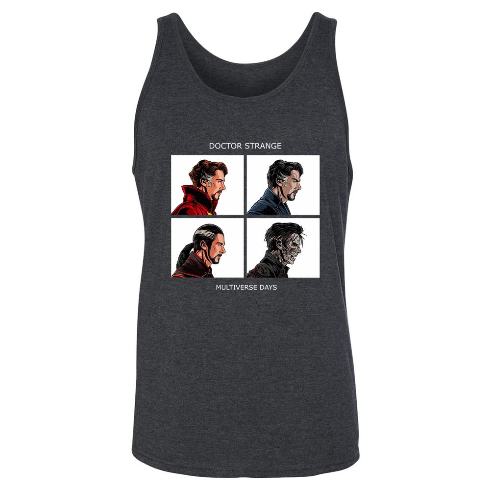 Unisex Jersey Tank - 4XDSR1E2 - Dark Grey Heather - 6