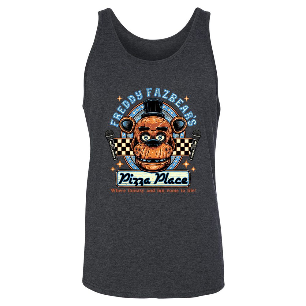 Unisex Jersey Tank - MDPCACTG - Dark Grey Heather - 6