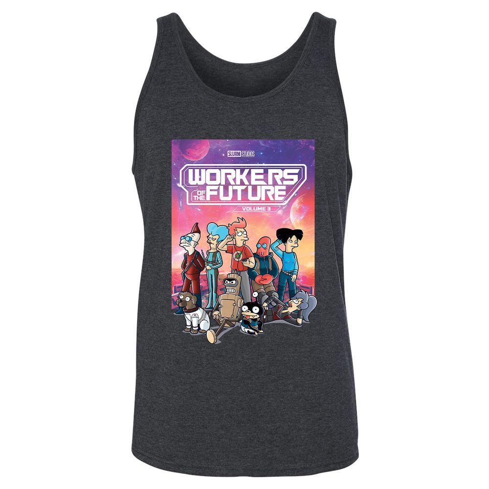 Unisex Jersey Tank - MZUCRB52 - Dark Grey Heather - 6