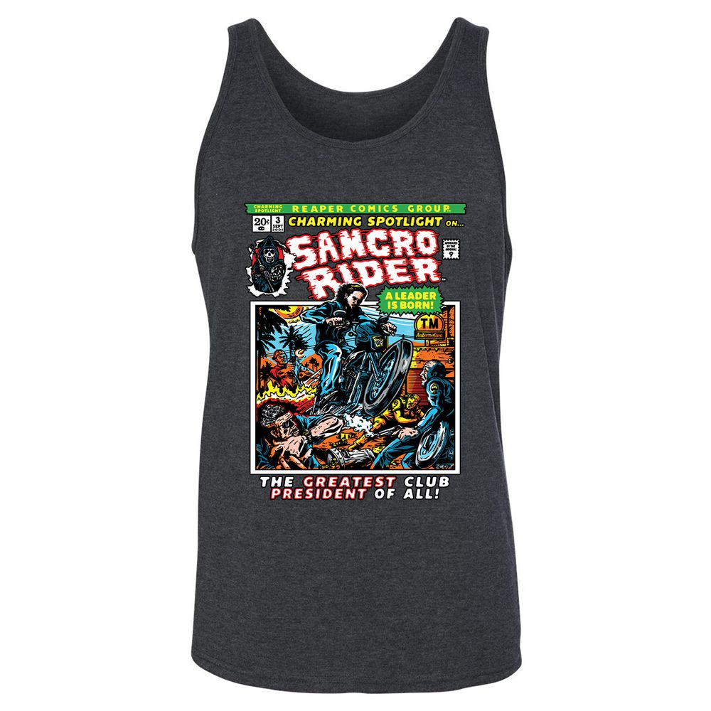 Unisex Jersey Tank - QPS9S1WF - Dark Grey Heather - 6