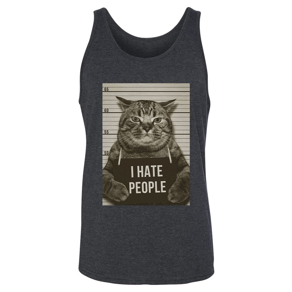 Unisex Jersey Tank - DUDYHZSR - Dark Grey Heather - 6