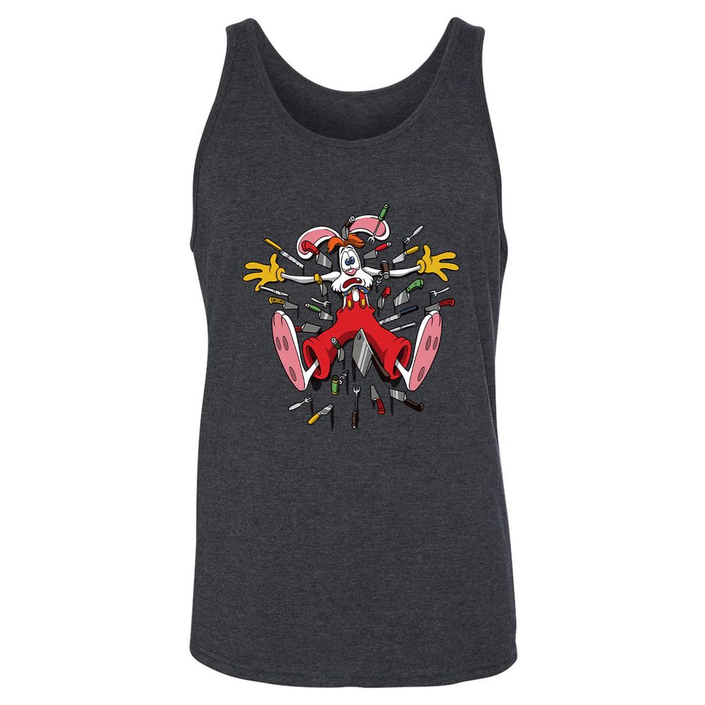 Unisex Jersey Tank - AQFTB5G1 - Dark Grey Heather - 6