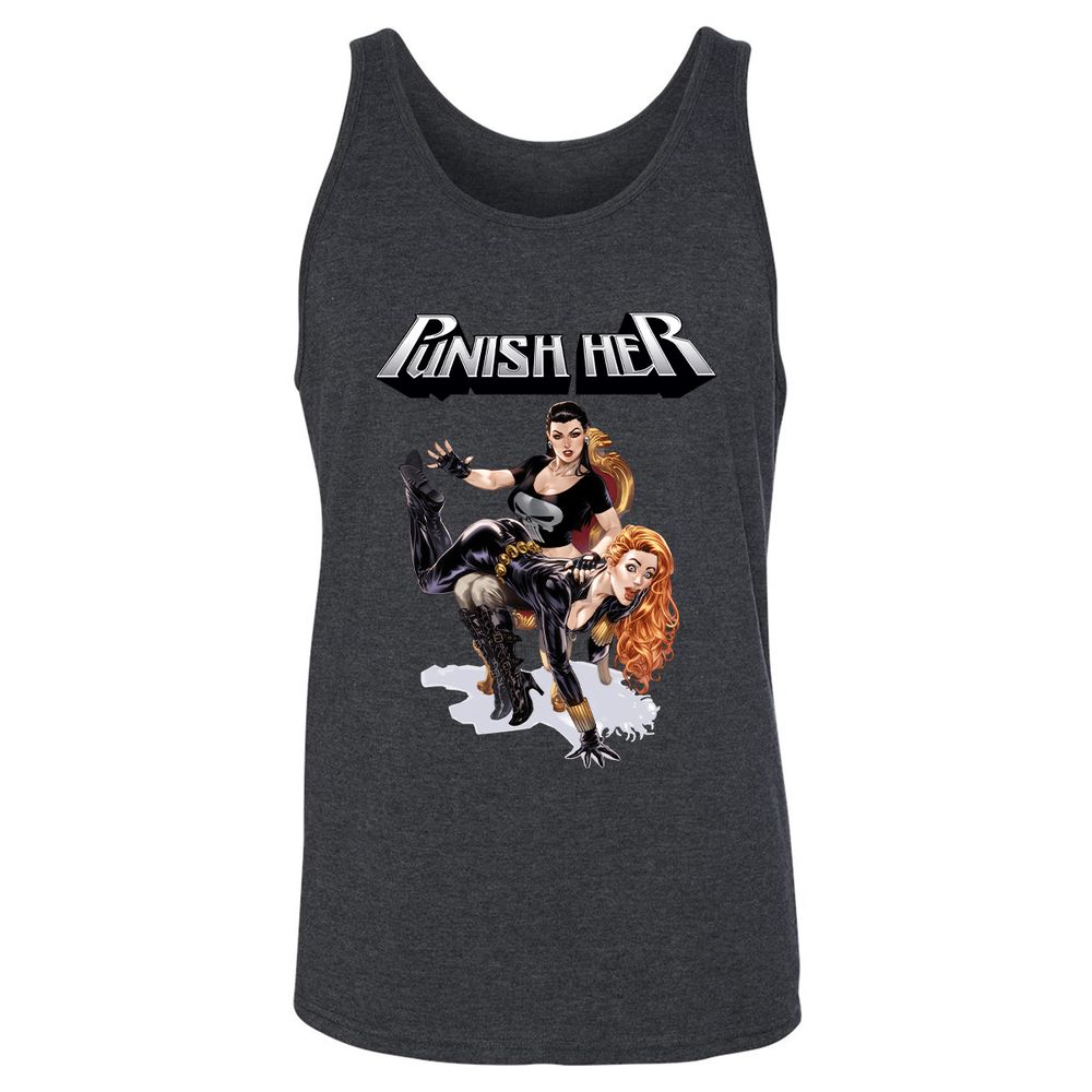 Unisex Jersey Tank - DAHESTQZ - Dark Grey Heather - 6