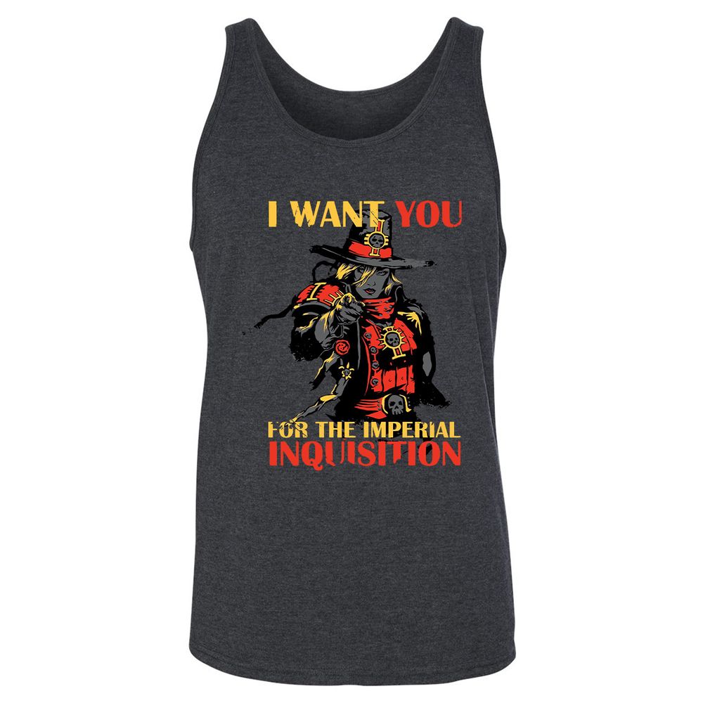 Unisex Jersey Tank - DAEPH539 - Dark Grey Heather - 6