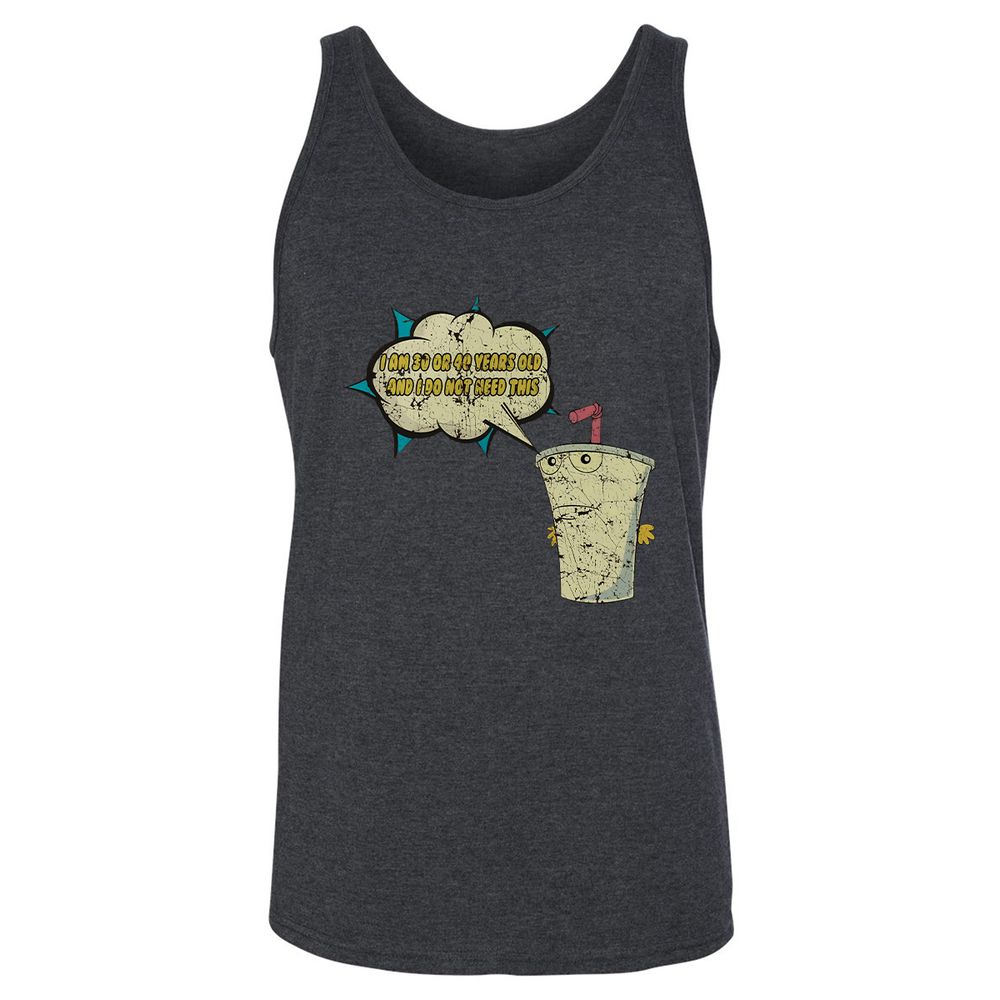 Unisex Jersey Tank - 6BAZJKH3 - Dark Grey Heather - 6