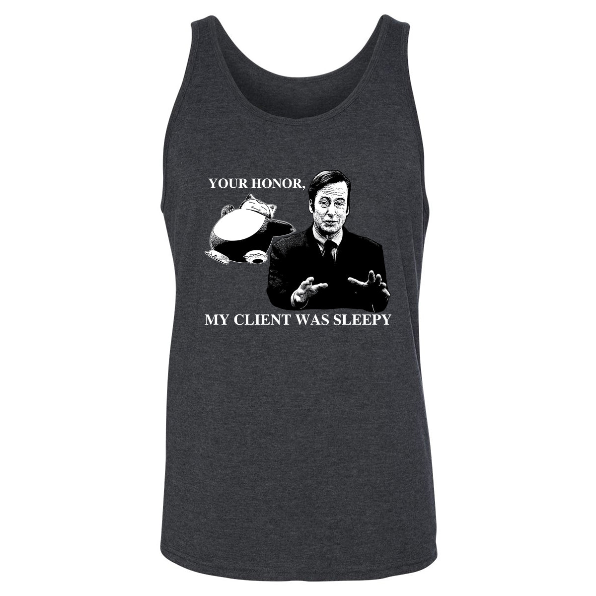 Unisex Jersey Tank - BRZVKQUS - Dark Grey Heather - 6