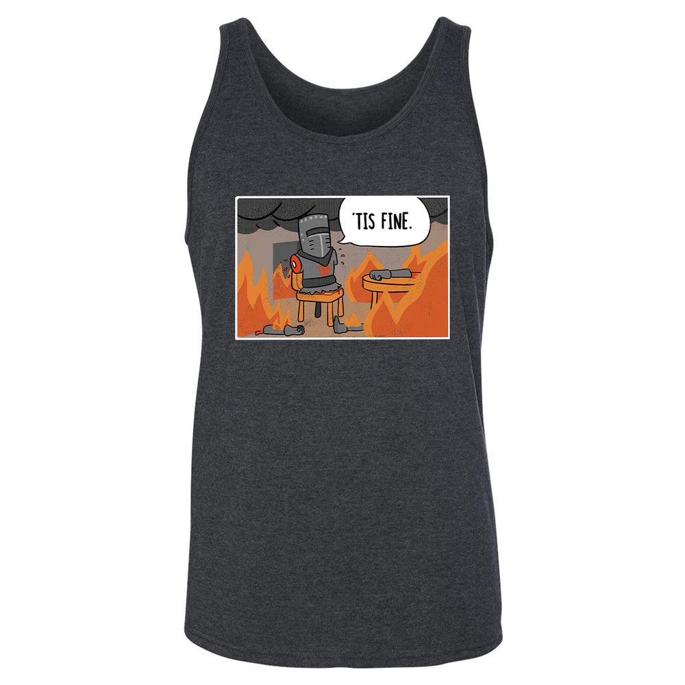 Unisex Jersey Tank - XH4UTK92 - Dark Grey Heather - 6
